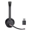 Yealink WH64 Hybrid Dual Teams bezvadu austiņas ar galvas saiti, birojam/zvanu centram, Micro-USB, Bluetooth, melna