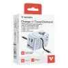 Verbatim Charge 'n' Travel 70W 2C izvelkams universāls ceļojumu adapteris zils