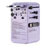 Verbatim Charge 'n' Travel 70W 2C izvelkams universāls ceļojumu adapteris, violets