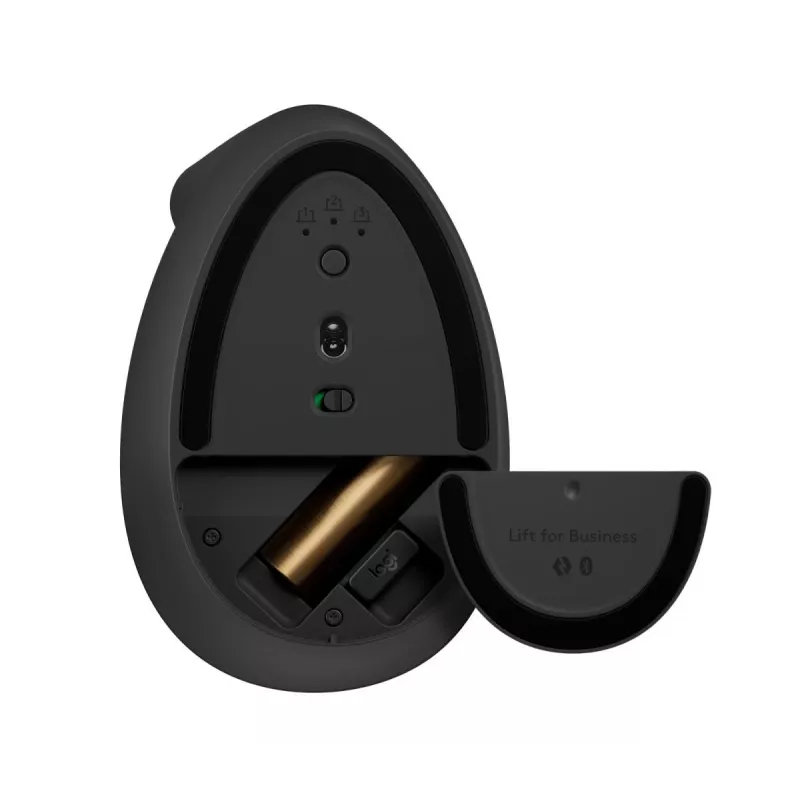 LOGITECH Lift For Business bezvadu pele kreisajai rokai, grafīta/melna