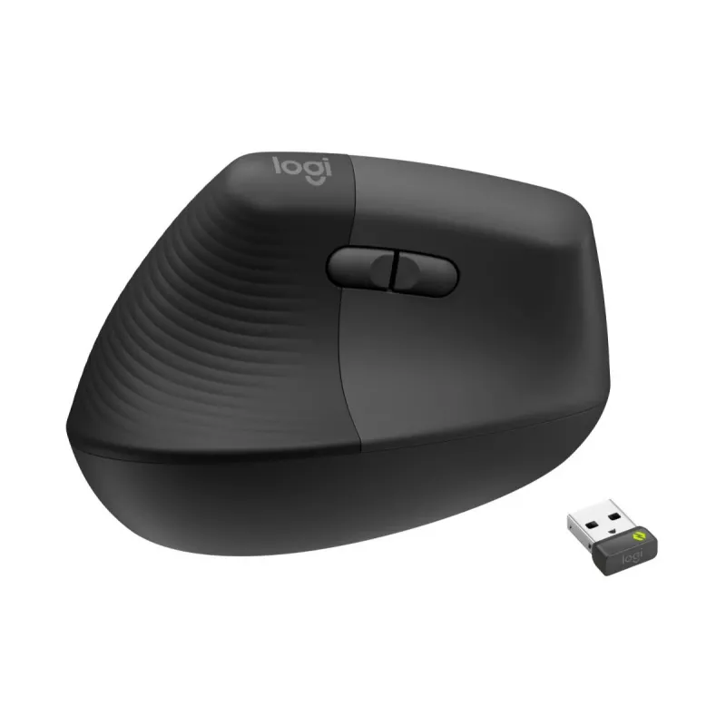 LOGITECH Lift For Business bezvadu pele kreisajai rokai, grafīta/melna