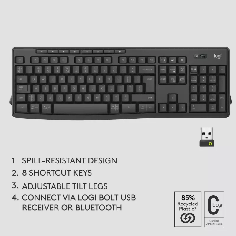 LOGITECH Mk370 Combo For Business Graphite Qwertz Deutsch