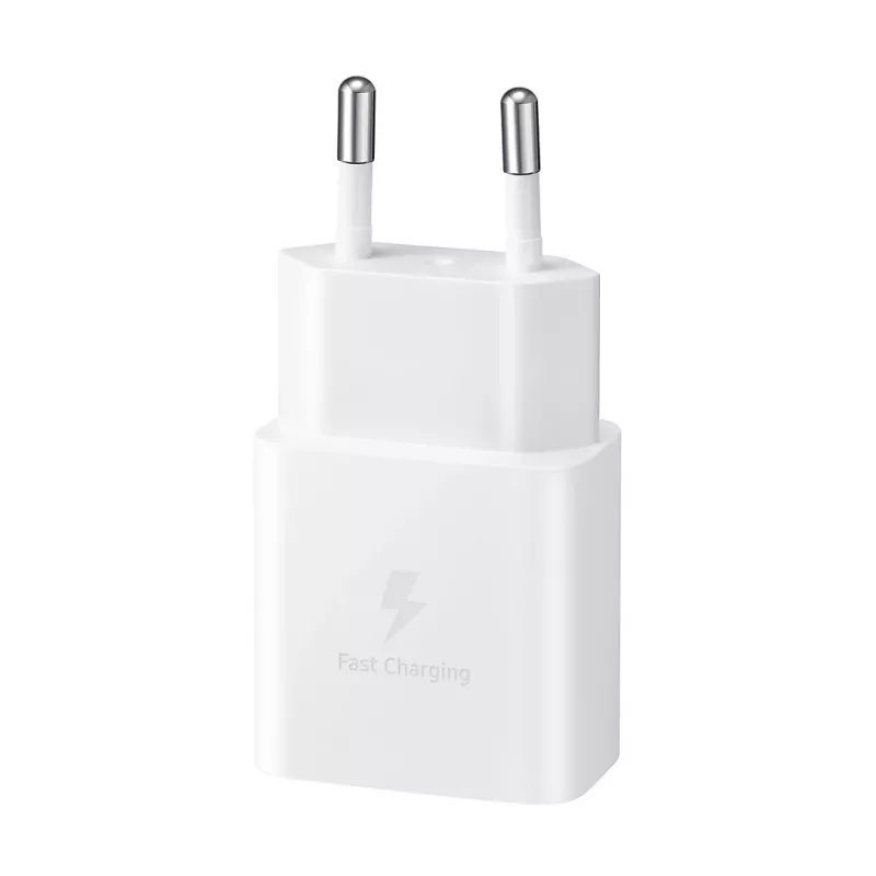 Mobilās ierīces lādētājs Samsung EP-T1510NWEGEU, 15 W USB-C, 100–240 V maiņstrāva, iekštelpām, balts