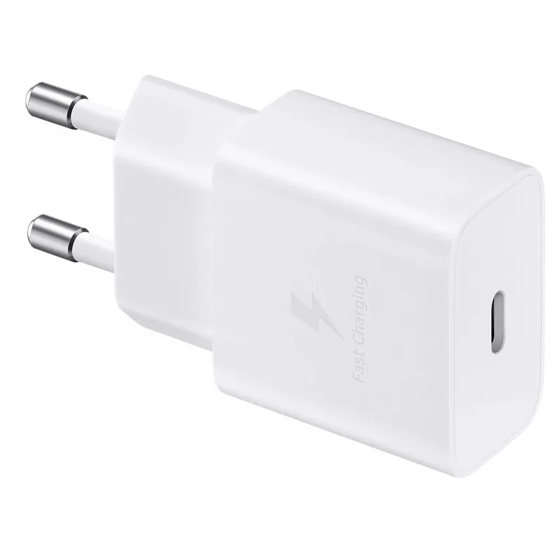 Mobilās ierīces lādētājs Samsung EP-T1510NWEGEU, 15 W USB-C, 100–240 V maiņstrāva, iekštelpām, balts