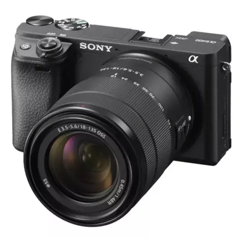 Kameras Sony α ILCE-6400AK 24.2 MP 4K Ultra HD Melna