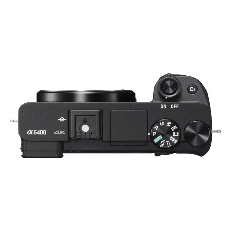 Kameras Sony α ILCE-6400AK 24.2 MP 4K Ultra HD Melna