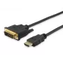 Equip HDMI uz DVI-D Single Link kabelis, 2 m, 2 m, HDMI, DVI-D, vīrišķais, vīrišķais, zelts