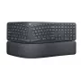 LOGITECH Ergo K860 - Bezvadu sadalītā tastatūra Graphite Qwertz Deutsch