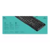 LOGITECH K120 tastatūra - USB vadu - QWERTY US/starptautiskā