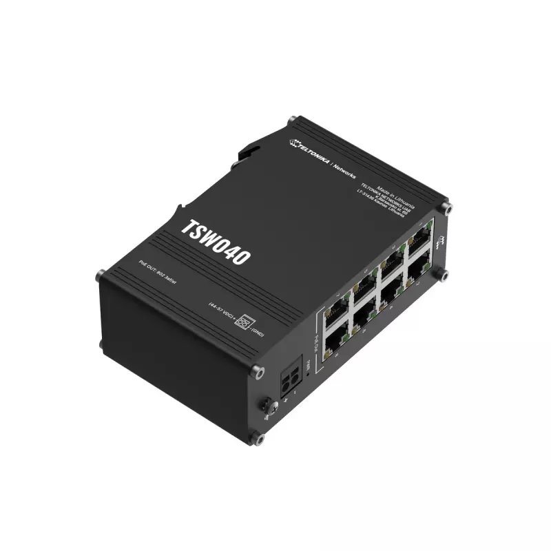 Nepārvaldāms komutators Teltonika NETWORKS TSW040 8 portu PoE+