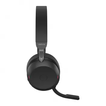 Austiņas Jabra Evolve2 75 USB-A UC ar galda statīvu Melnas