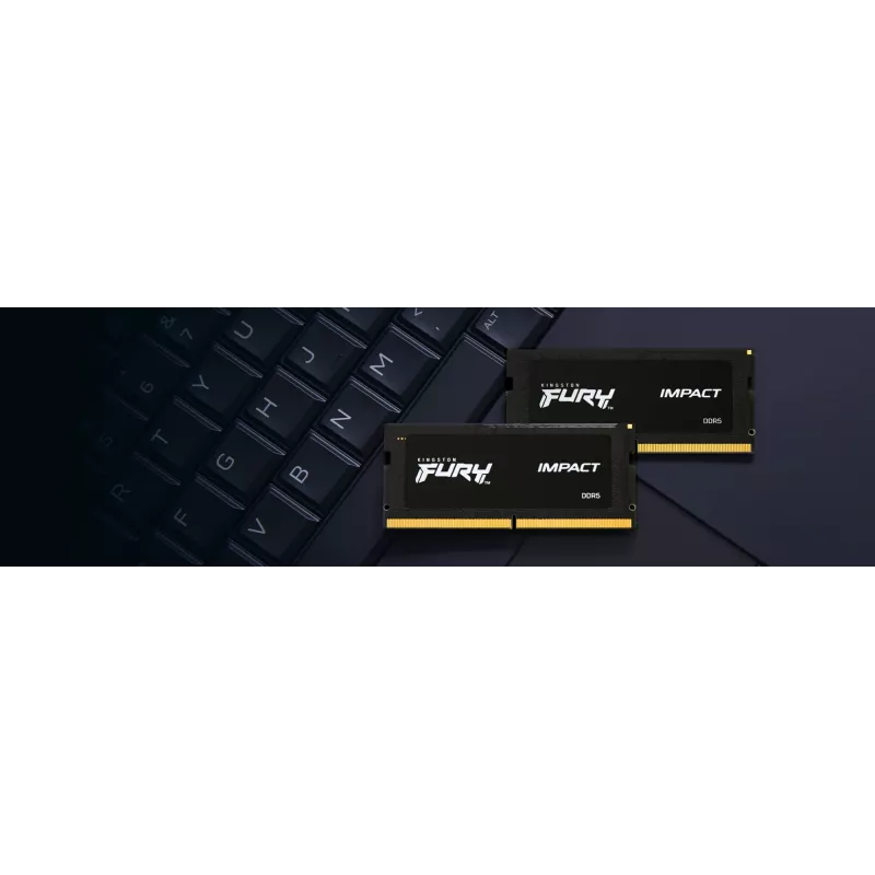 Kingston Technology FURY 64GB 4800MT/s DDR5 CL38 SODIMM (2 gab. komplekts) Impact