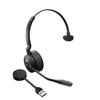 Jabra Engage 55 - USB-A MS Mono, EMEA/APAC, bezvadu, biroja/zvanu centrs, 57 g, austiņas, melna, titāns