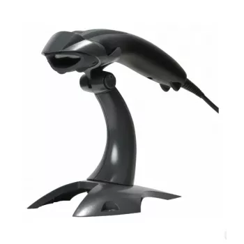 HONEYWELL Barcode Scanner Voyager 1200g USB Kit - Includes Melns Scanner 1200g & Rigid Presentation Stand & Coiled USB Type A kabelis 3m