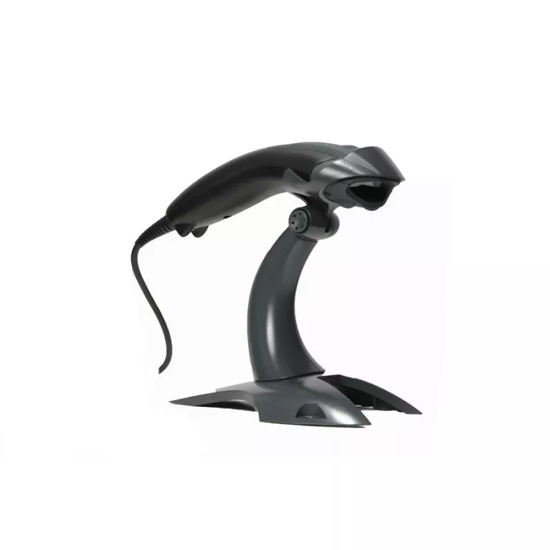 HONEYWELL Barcode Scanner Voyager 1200g USB Kit - Includes Melns Scanner 1200g & Rigid Presentation Stand & Coiled USB Type A kabelis 3m
