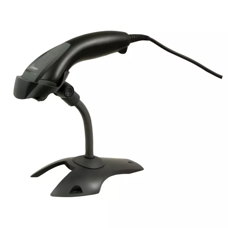 HONEYWELL Barcode Scanner Voyager 1200g USB Kit - Includes Melns Scanner 1200g & Rigid Presentation Stand & Coiled USB Type A kabelis 3m