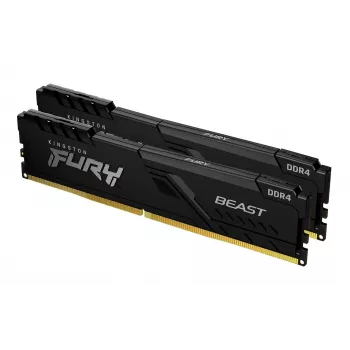 Kingston Technology FURY Beast 32GB 3600MT/s DDR4 CL18 DIMM (2 gab. komplekts) Melns