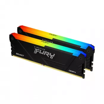 Kingston Technology FURY Beast 32GB 3600MT/s DDR4 CL18 DIMM (komplekts no 2) RGB