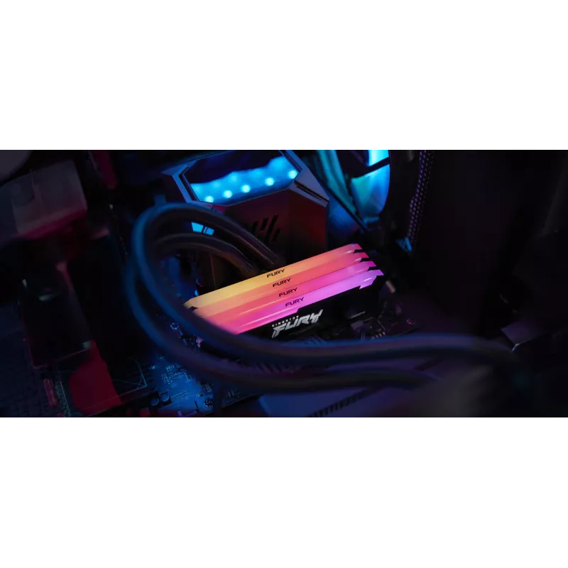 Kingston Technology FURY Beast 32GB 3600MT/s DDR4 CL18 DIMM (komplekts no 2) RGB