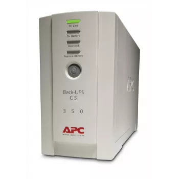 APC Back-UPS, 350VA/210W, Tornis, 230V, 4x IEC C13 kontaktligzdas, lietotāja nomaināms akumulators