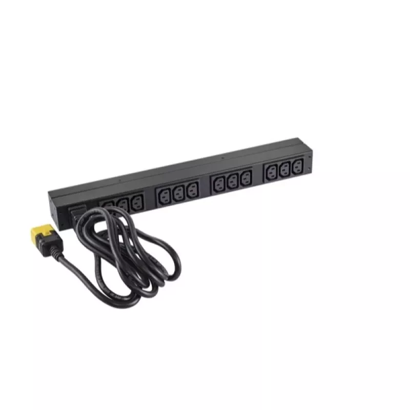 APC NetShelter Basic Rack PDU, 1U, 1PH, 3,7kW 230V 16A vai 3,3kW 208V 16A, x12 C13 rozetes, C20 vads