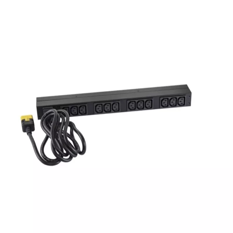 APC NetShelter Basic Rack PDU, 1U, 1PH, 3,7kW 230V 16A vai 3,3kW 208V 16A, x12 C13 rozetes, C20 vads