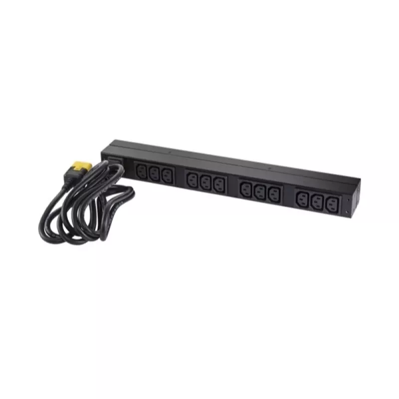 APC NetShelter Basic Rack PDU, 1U, 1PH, 3,7kW 230V 16A vai 3,3kW 208V 16A, x12 C13 rozetes, C20 vads