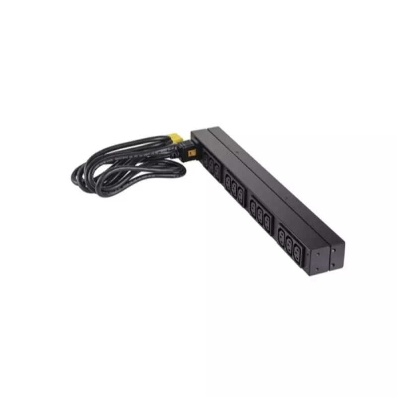 APC NetShelter Basic Rack PDU, 1U, 1PH, 3,7kW 230V 16A vai 3,3kW 208V 16A, x12 C13 rozetes, C20 vads