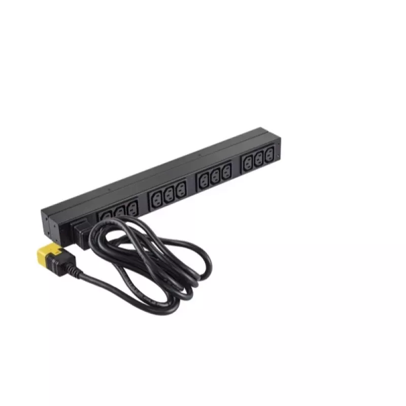 APC NetShelter Basic Rack PDU, 1U, 1PH, 3,7kW 230V 16A vai 3,3kW 208V 16A, x12 C13 rozetes, C20 vads