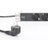 DIGITUS 1U Alumīnijs PDU, rackmountable rated power: 16A, 4000W, 250VAC 50/60Hz, 8x safety outlets