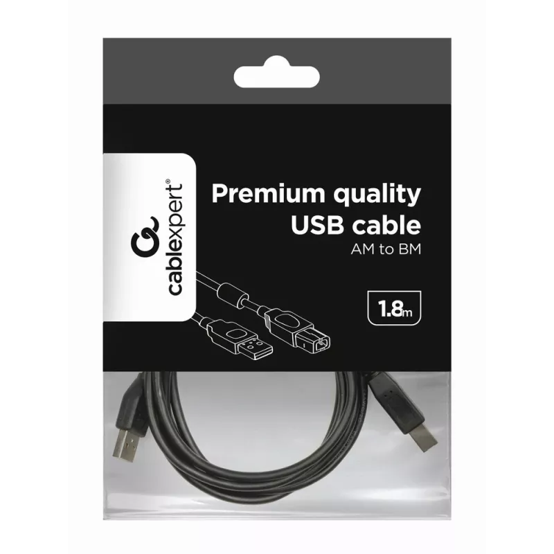 GEMBIRD Premium kvalitātes USB A-spraudnis uz B-spraudni kabelis - 2 m