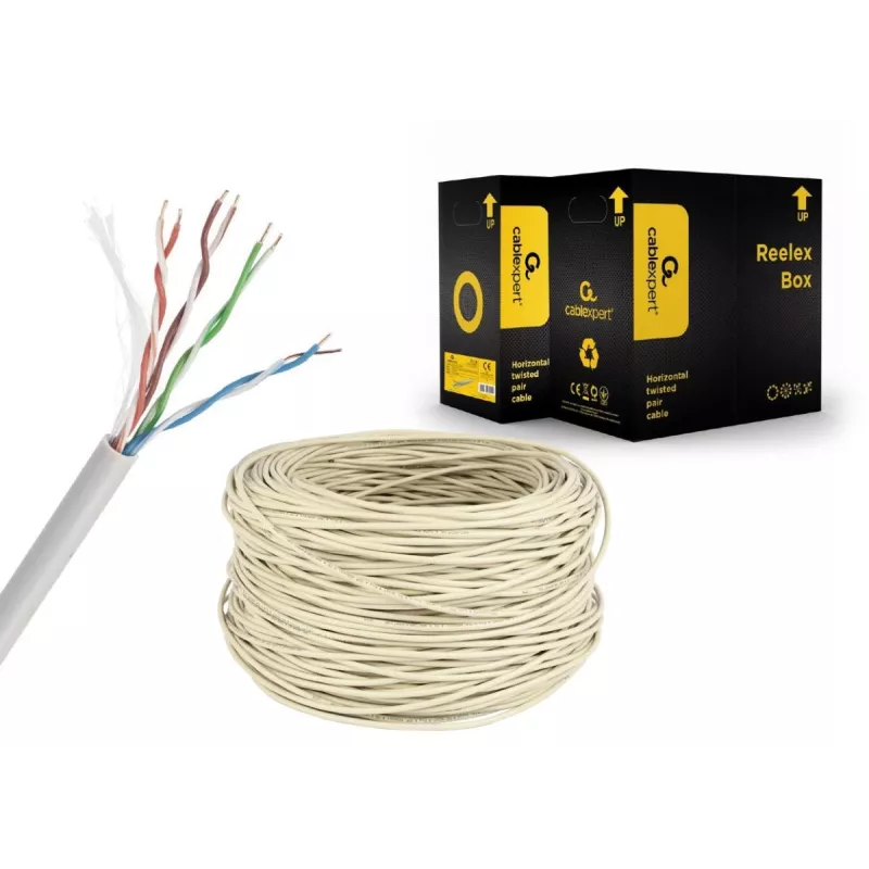 GEMBIRD tīkla kabelis - Cat 5e - UTP - 304m - pelēks