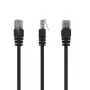Tīkla kabelis Gembird PP12-0.5M/BK RJ45 Cat5e 0.5m Melns