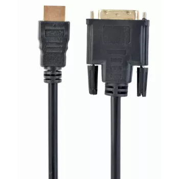 GEMBIRD HDMI uz DVI vīrišķais-vīrišķais kabelis ar zeltītiem savienotājiem 2,0 m lieltirgotāja iepakojumā