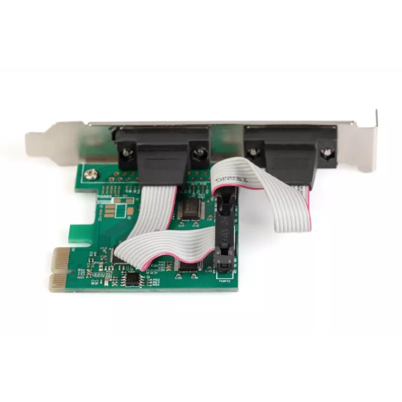DIGITUS Serial I/O,2-port, Pci-e Add-On card 2 X DB9 M Slot Bracket + LP Brackets MCS9901 chIPSet