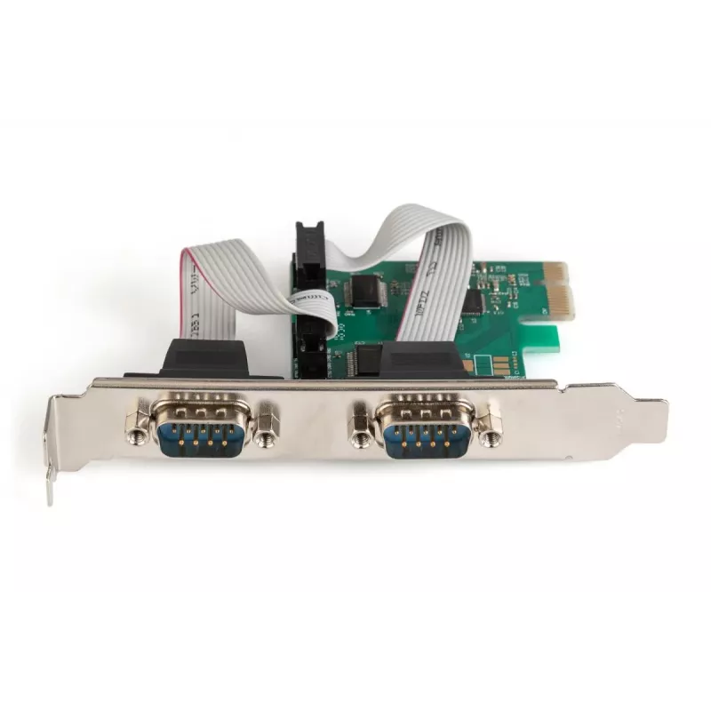 DIGITUS Serial I/O,2-port, Pci-e Add-On card 2 X DB9 M Slot Bracket + LP Brackets MCS9901 chIPSet