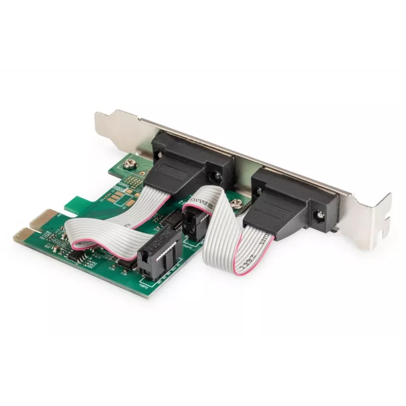 DIGITUS Serial I/O,2-port, Pci-e Add-On card 2 X DB9 M Slot Bracket + LP Brackets MCS9901 chIPSet