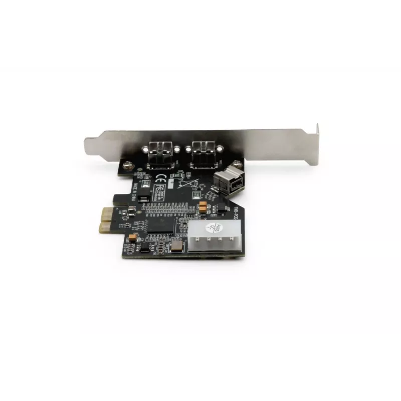 DIGITUS IEEE 1394b saskarnes karte, PCI-e ar 3 pieslēgvietām, 2x 9 kontaktu ārējā +1x 9 kontaktu iekšējā