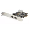DIGITUS IEEE 1394b saskarnes karte, PCI-e ar 3 pieslēgvietām, 2x 9 kontaktu ārējā +1x 9 kontaktu iekšējā