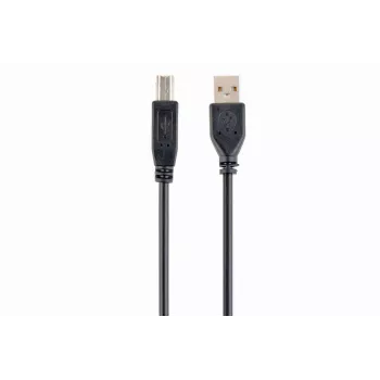 GEMBIRD USB 2.0 A-spraudnis B-spraudnis kabelis 3 m (10 pēdas) - melns/ vairumiepakojums (ccp-USB2-ambm-10)