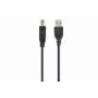 USB kabelis, Gembird 4.5m USB 2.0 A/B M, melns, vīrišķais/vīrišķais