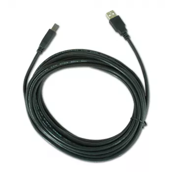 USB kabelis, Gembird 4.5m USB 2.0 A/B M, melns, vīrišķais/vīrišķais