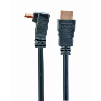 GEMBIRD High Speed HDMI kabelis ar Ethernet, 90 grādu uz augšu vērsts savienotājs, 3m
