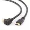GEMBIRD High Speed HDMI kabelis ar Ethernet, 90 grādu uz augšu vērsts savienotājs, 3m