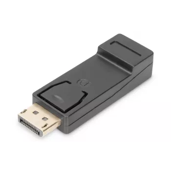 DIGITUS ASSMANN DisplayPort adapteris, DP - HDMI type A V/M, ar fiksatoru, CE melns
