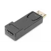 DIGITUS ASSMANN DisplayPort adapteris, DP - HDMI type A V/M, ar fiksatoru, CE melns