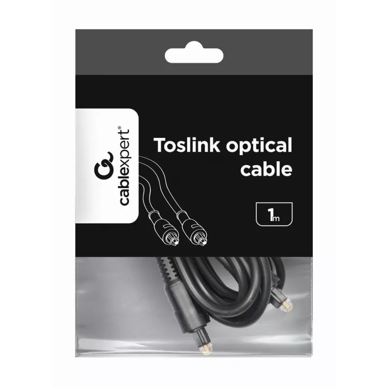 Toslink audio kabelis Gembird CC-OPT-1M melns 1 m