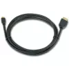 GEMBIRD HDMI vīrieša–mikro D-vīrieša kabelis ar zeltītiem savienotājiem, 2,0 m, melns