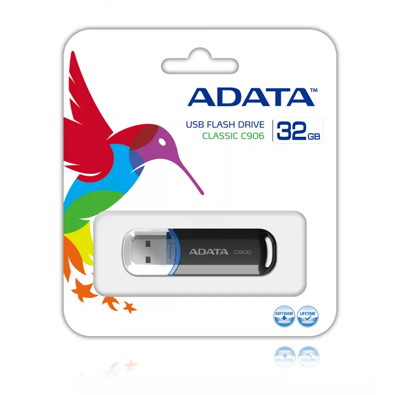 ADATA 32GB C906 USB zibatmiņa USB Type-A 2.0 Melna