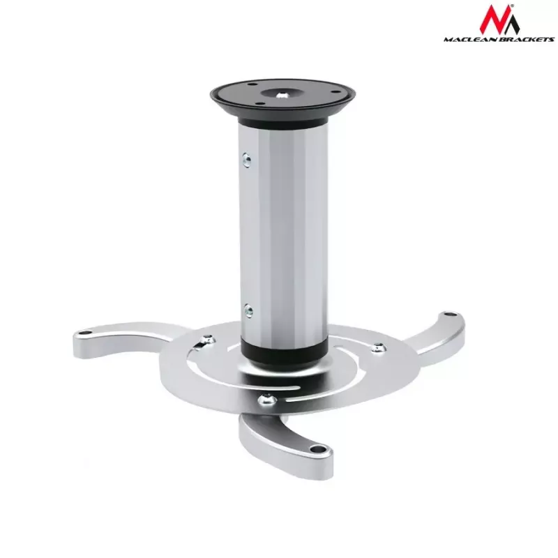 Griestu stiprinājums MACLEAN MC-515 projektoriem, regulējams augstums 80–170 mm, kravnesība 10 kg